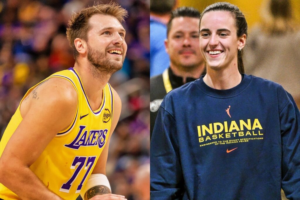 Luka Doncic and Caitlin Clark