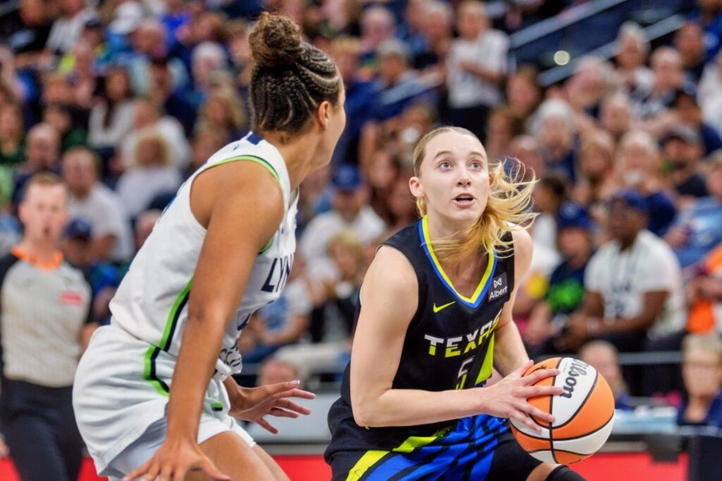 Napheesa Collier and Paige Bueckers