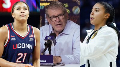 Geno Auriemma Hilariously Roasts Azzi Fudd And Sarah Strong For Their Press Conference Answers