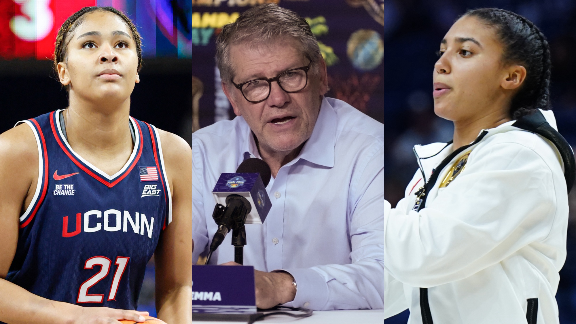 Geno Auriemma Hilariously Roasts Azzi Fudd And Sarah Strong For Their Press Conference Answers