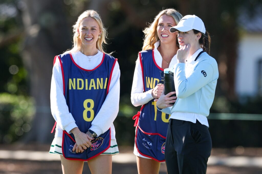 Sophie Cunningham, Lexie Hull and Caitlin Clark