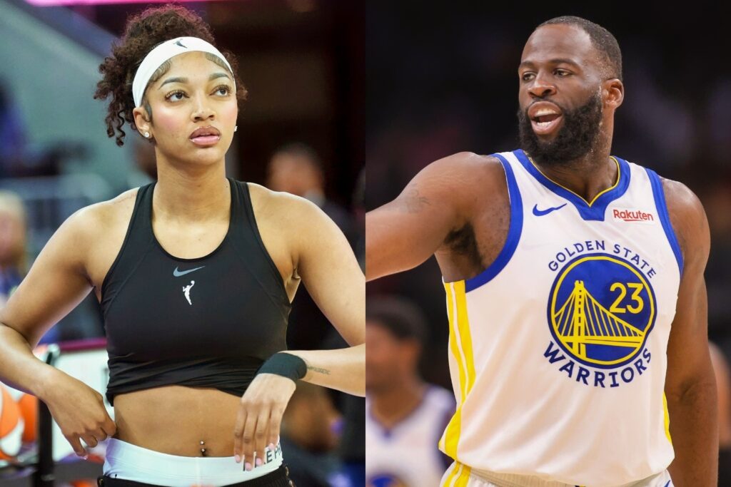 Angel Reese and Draymond Green