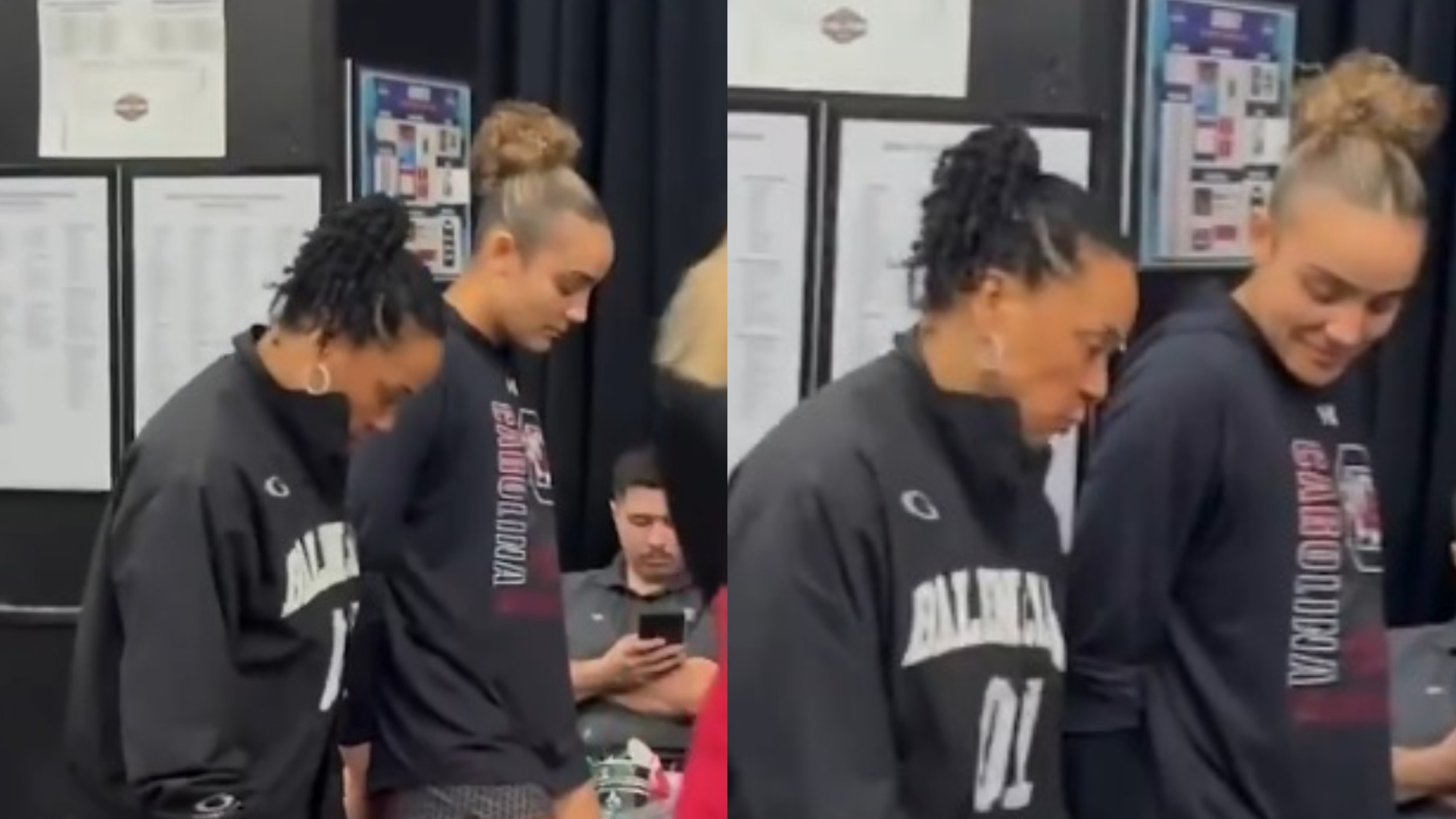 Cameras Caught Dawn Staley&rsquo;s Emotional Backstage Moment With Tessa Johnson Before National Title Game