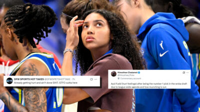 WNBA Fans React Strongly After Seeing Azzi Fudd On Sidelines For Dallas Wings Home Opener