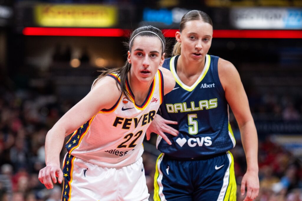 Caitlin Clark and Paige Bueckers